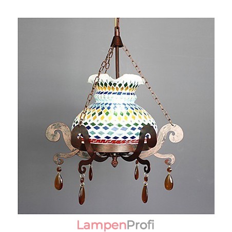 Einsitziger pastoraler Industriekunst-Einzel-Vintage-Kronleuchter