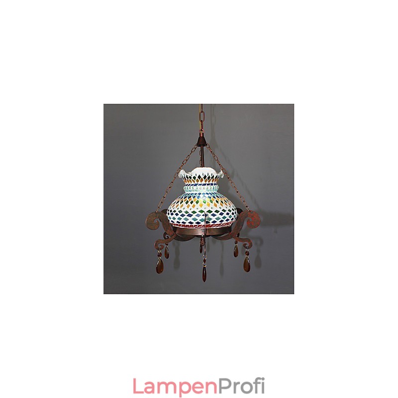 Einsitziger pastoraler Industriekunst-Einzel-Vintage-Kronleuchter