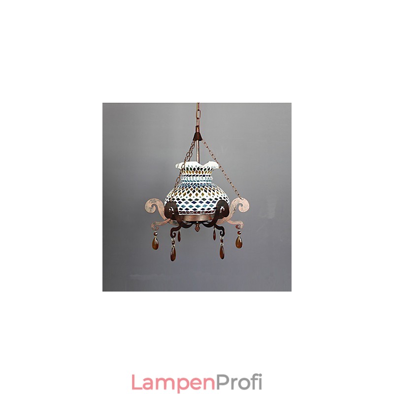 Einsitziger pastoraler Industriekunst-Einzel-Vintage-Kronleuchter