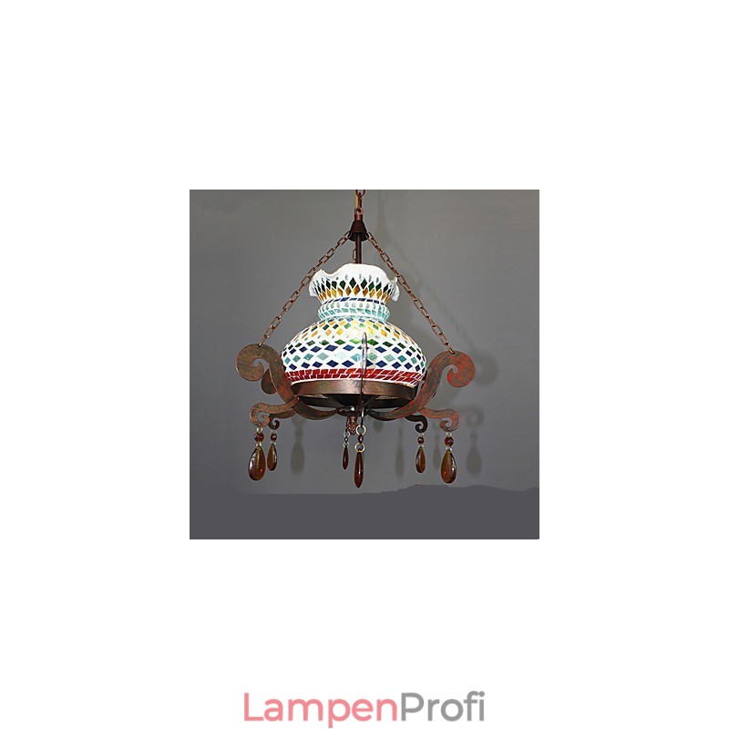 Einsitziger pastoraler Industriekunst-Einzel-Vintage-Kronleuchter