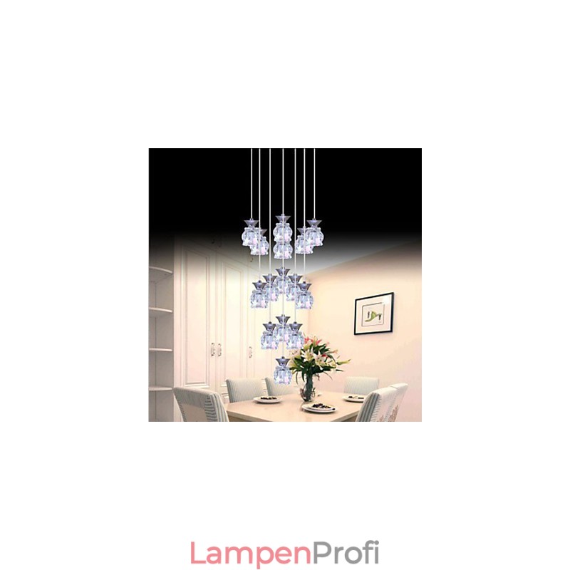 Restaurant 15 Kopf des modernen einfachen Kristall Anhänger Anhänger