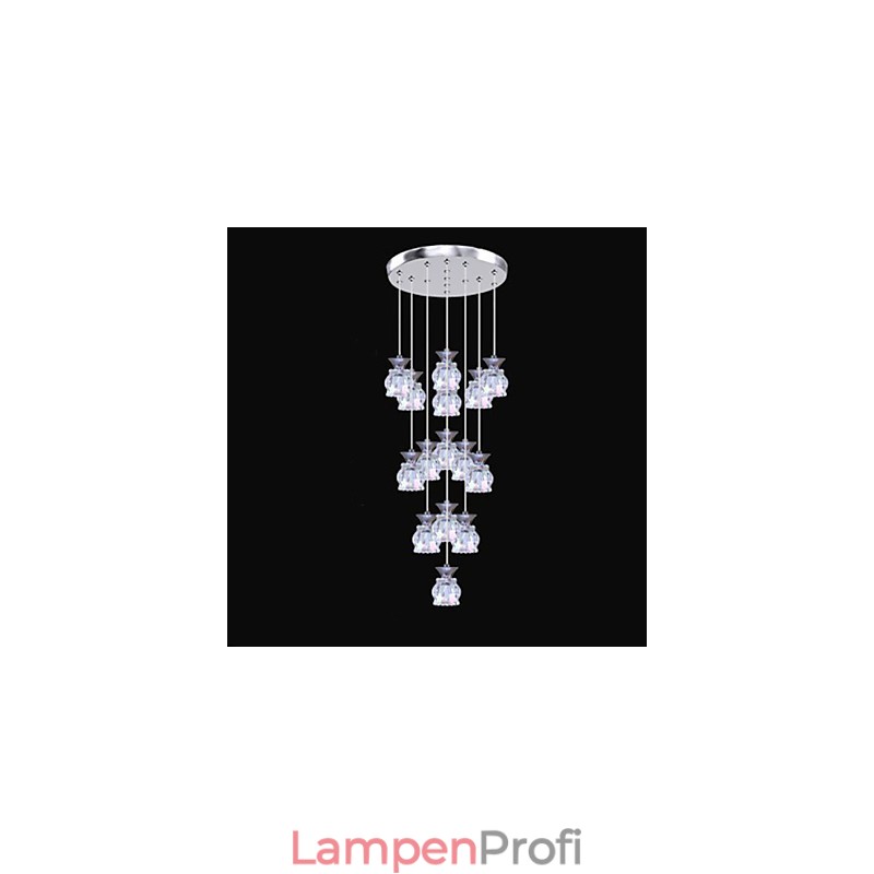 Restaurant 15 Kopf des modernen einfachen Kristall Anhänger Anhänger