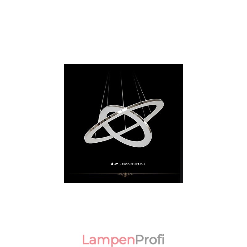 Acryl Pendelleuchte Runde Kronleuchter Beleuchtung mit 2 Ringen Lampen Leuchten