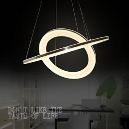 Acryl Pendelleuchte Runde Kronleuchter Beleuchtung mit 2 Ringen Lampen Leuchten