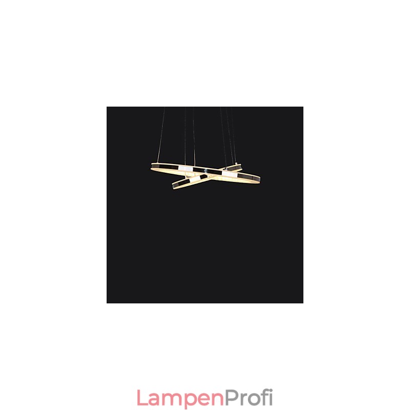 Acryl Pendelleuchte Runde Kronleuchter Beleuchtung mit 2 Ringen Lampen Leuchten