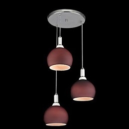 Moderne, zeitgenössische Pendelleuchte im Mini-Stil mit galvanisierter Beschichtung