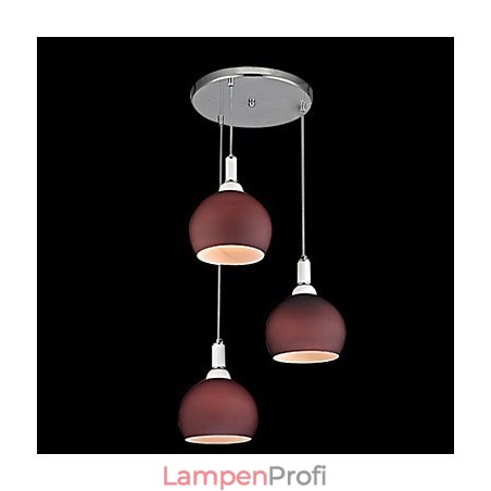 Moderne, zeitgenössische Pendelleuchte im Mini-Stil mit galvanisierter Beschichtung