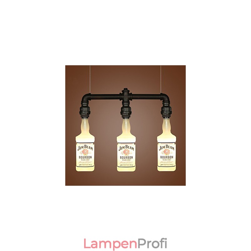 Mall Glasflasche Flaschen-Hängelampe