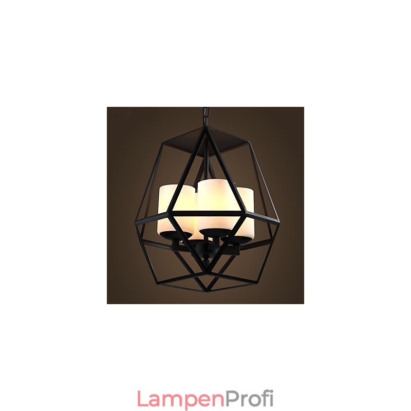 Top level Americange Vintage schwarz Eisen Lampe Moderne Kronleuchter Kronleuchter 4 lichter