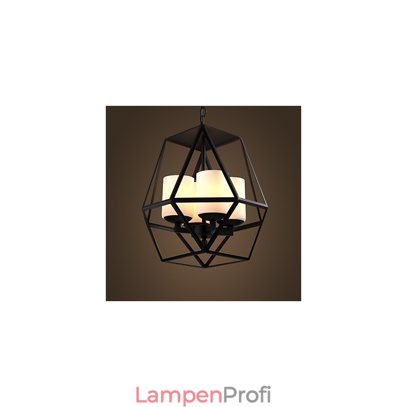 Top level Americange Vintage schwarz Eisen Lampe Moderne Kronleuchter Kronleuchter 4 lichter