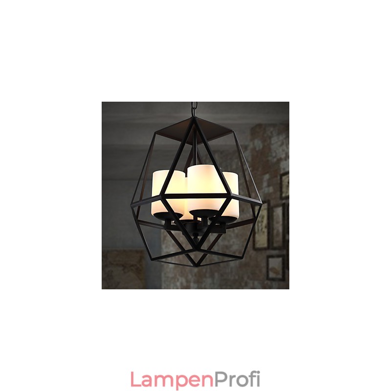 Top level Americange Vintage schwarz Eisen Lampe Moderne Kronleuchter Kronleuchter 4 lichter