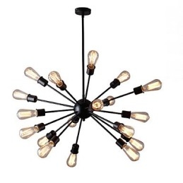 Moderne Pendelleuchte mit 20 Lichtern und radialer Funktion