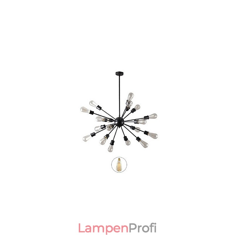 Moderne Pendelleuchte mit 20 Lichtern und radialer Funktion