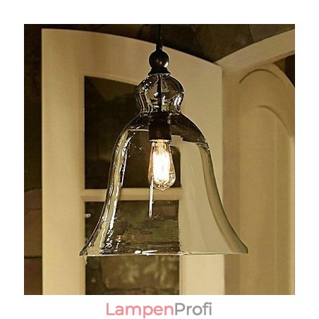 Pendelleuchte im Mini-Stil mit Malerei aus Glas Pendelleuchte im Mini-Stil mit Malerei aus Glas