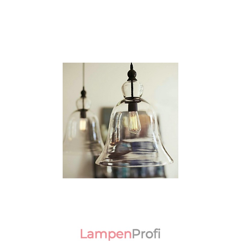 Pendelleuchte im Mini-Stil mit Malerei aus Glas