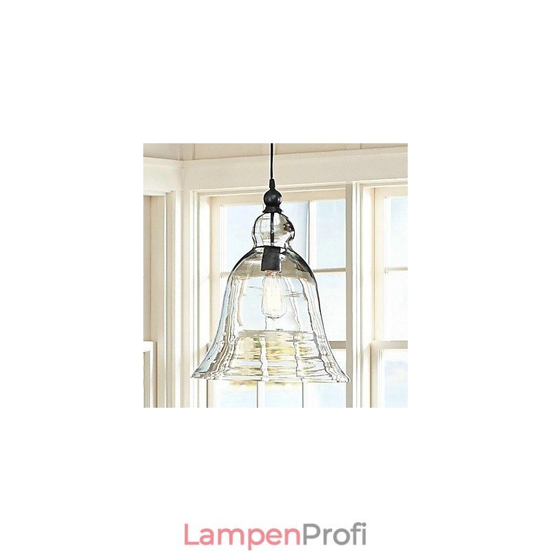 Pendelleuchte im Mini-Stil mit Malerei aus Glas