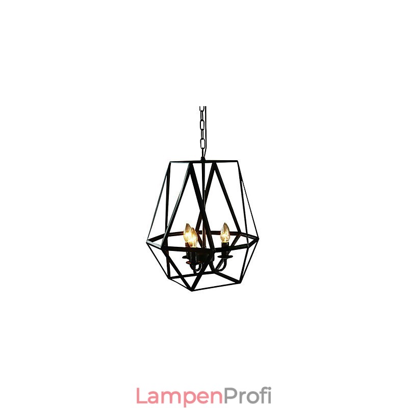 Pendelleuchte aus bemaltem Metall im Landhausstil im Mini-Stil