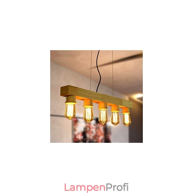 Pendelleuchten Country Holz Bambus
