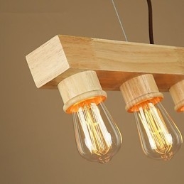 Pendelleuchten Country Holz Bambus