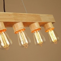 Pendelleuchten Country Holz Bambus