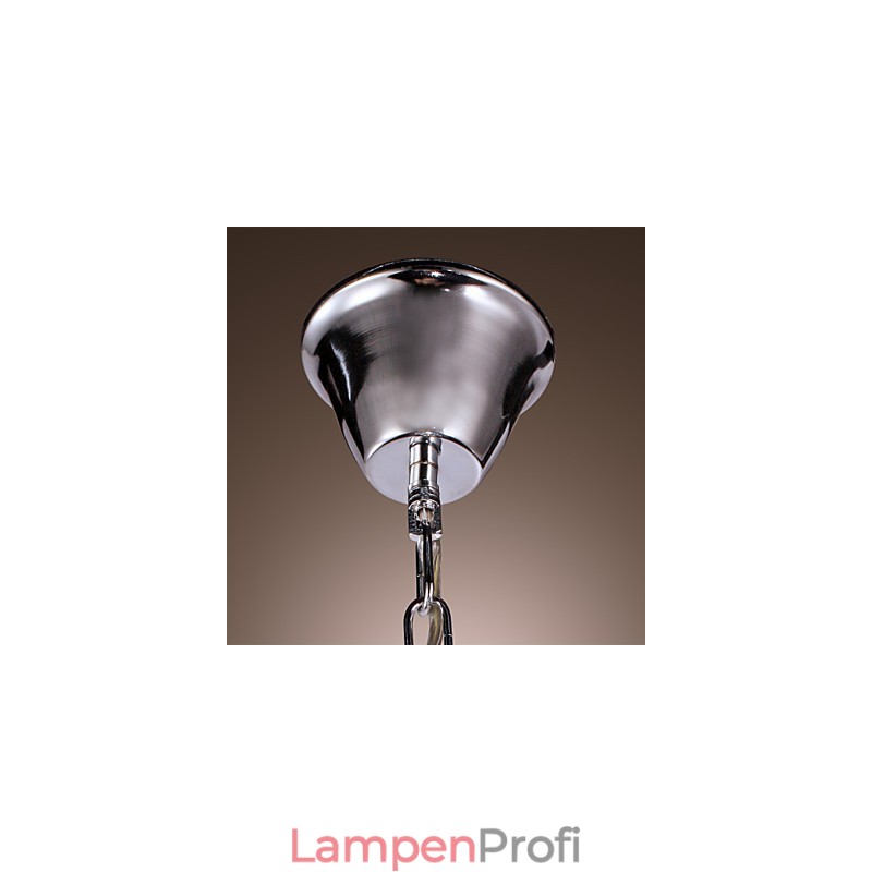 Moderne Pendelleuchte aus galvanisiertem Metall im Mini-Stil mit Kristallen