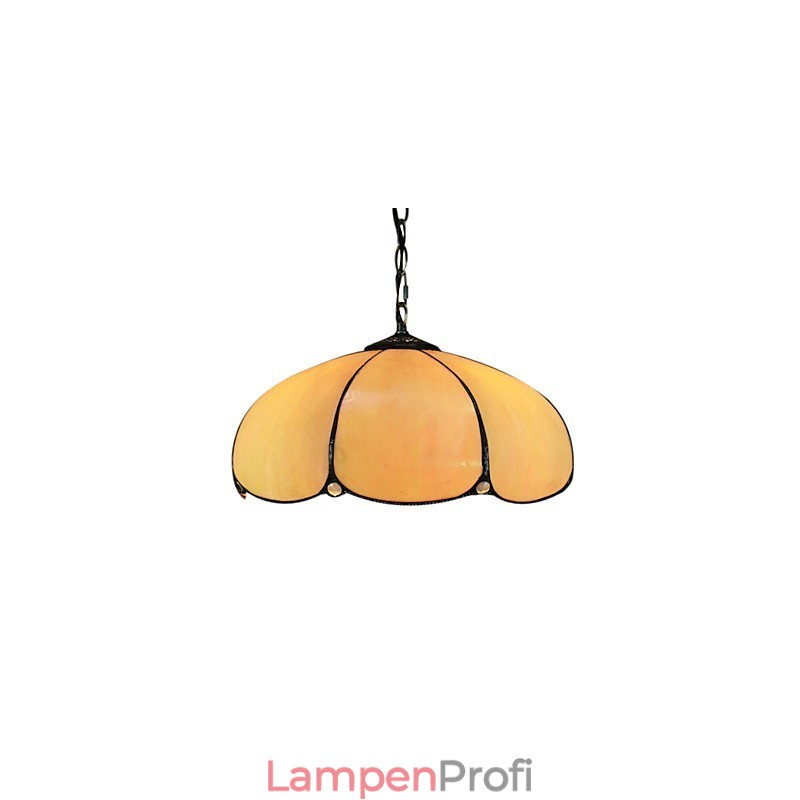 2-flammige Pendelleuchte in Orange