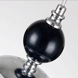 Klassische, moderne, runde Pendelleuchte mit Fußballmotiv, 3 Lichter