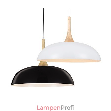 Mini Künstlerische Pendelleuchte 1 Licht Moderne Schlichtheit Schwarz Weiß Finish Aluminium & Holz Droplight Mini Künstlerische Pendelleuchte 1 Licht Moderne Schlichtheit Schwarz Weiß Finish Aluminium & Holz Droplight