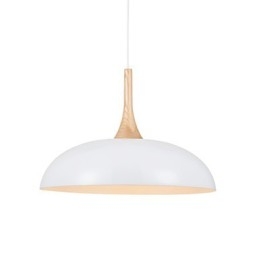 Mini Künstlerische Pendelleuchte 1 Licht Moderne Schlichtheit Schwarz Weiß Finish Aluminium & Holz Droplight