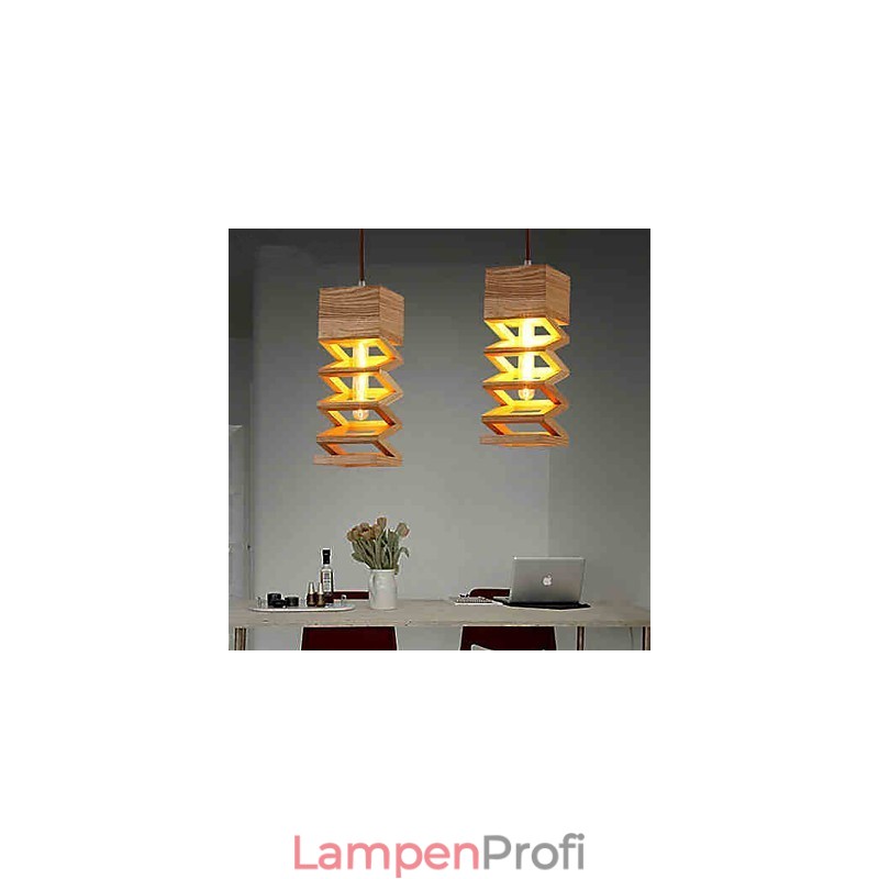 Pendelleuchten Country Holz Bambus
