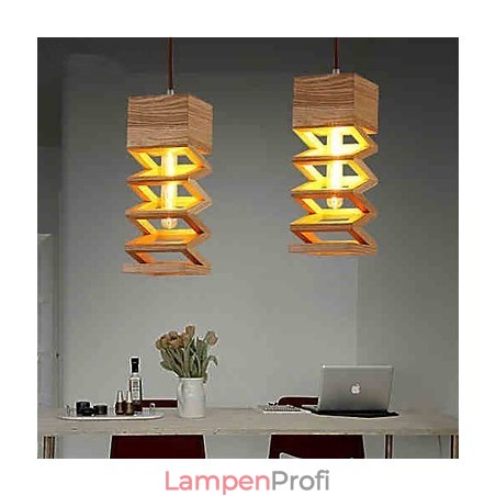 Pendelleuchten Country Holz Bambus