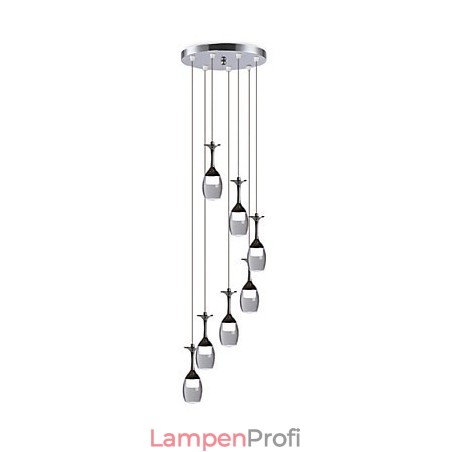 Moderne Pendelleuchte 7 Lichter Integrierte Glühbirnen enthalten Treppenlicht Moderne Pendelleuchte 7 Lichter Integrierte Glühbirnen enthalten Treppenlicht