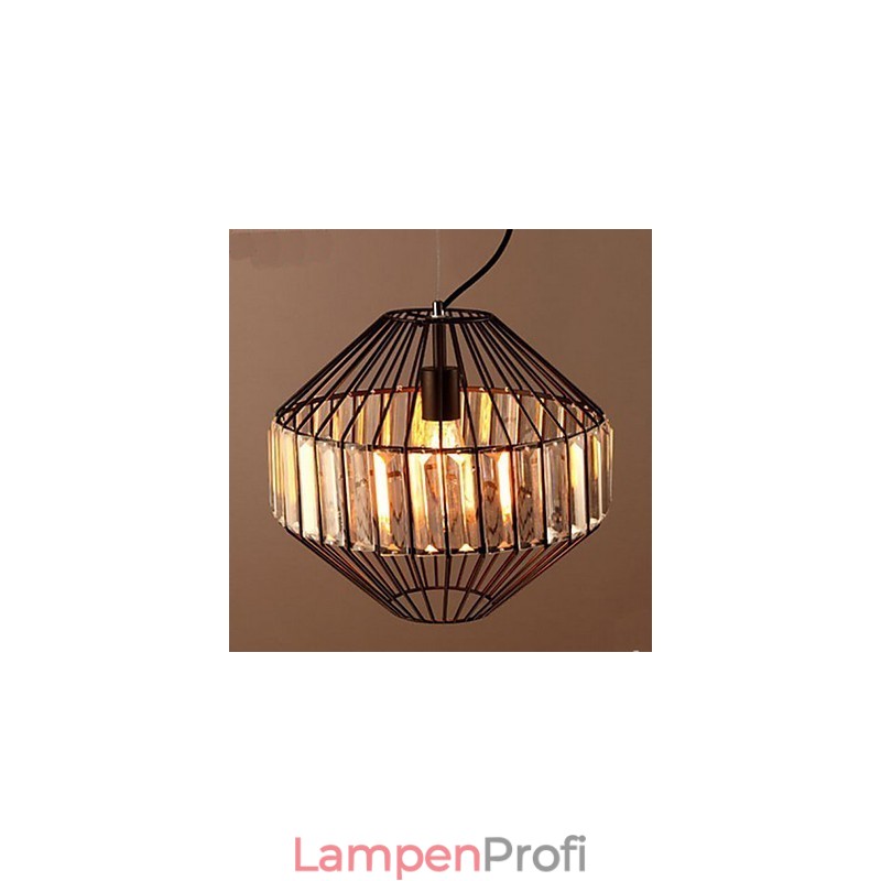 Vintage Schmiedeeisen Vogelkäfig Kristall Kronleuchter Kronleuchter