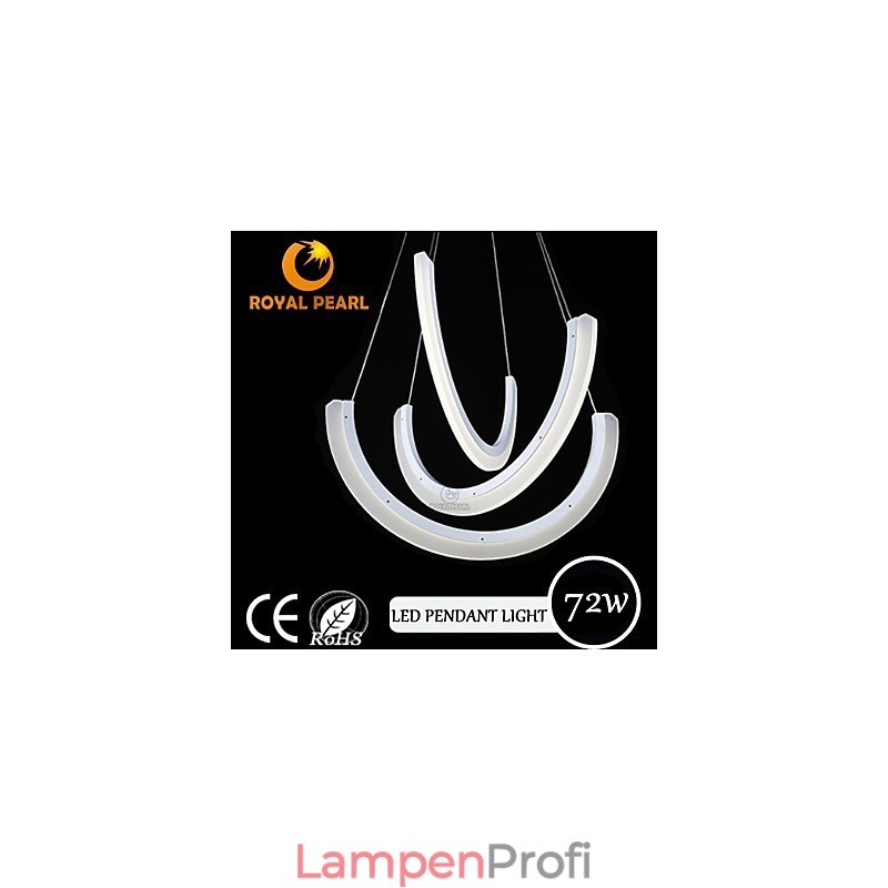Moderne Pendelleuchte aus Acryl im zeitgenössischen Design