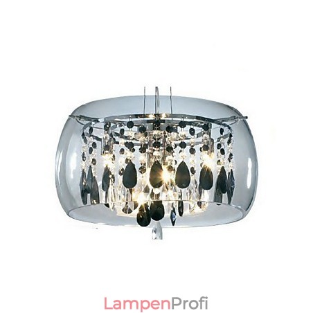 Moderne, zeitgenössische Pendelleuchte im Trommelkristall-Mini-Stil mit galvanisierter Beschichtung Moderne, zeitgenössische Pendelleuchte im Trommelkristall-Mini-Stil mit galvanisierter Beschichtung