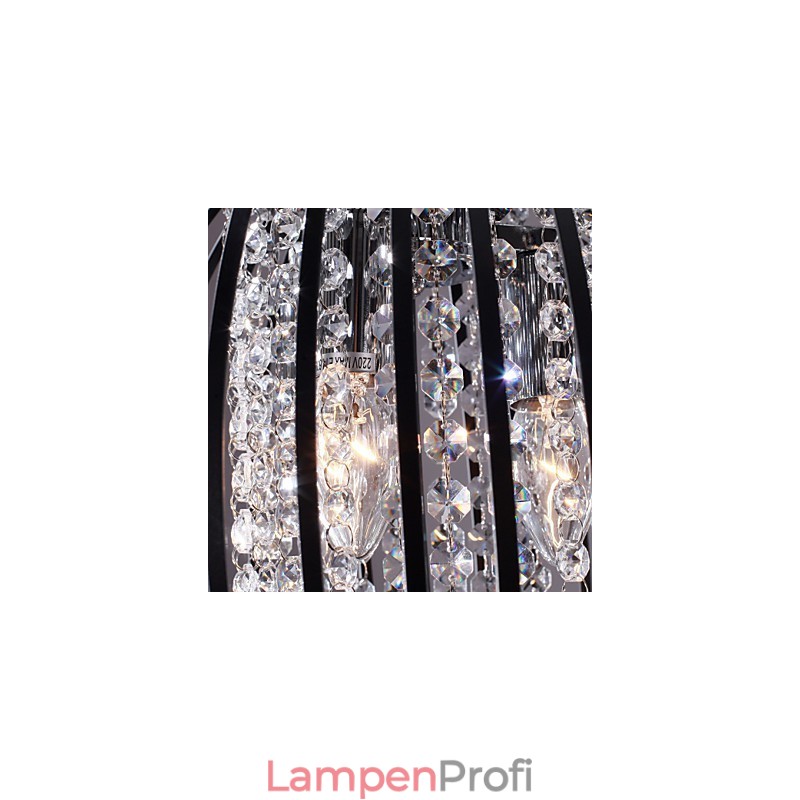 Moderne zeitgenössische Laterne Kristall Mini Stil galvanisierte Pendelleuchte