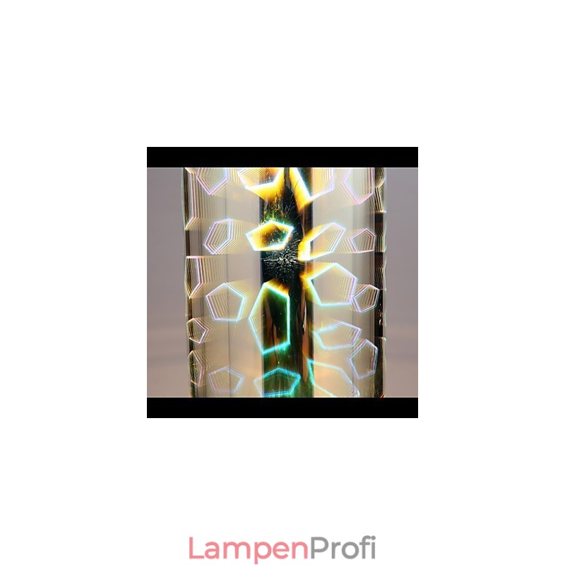 Traum Lasergravur Verchromte Lampe 3 Gerade