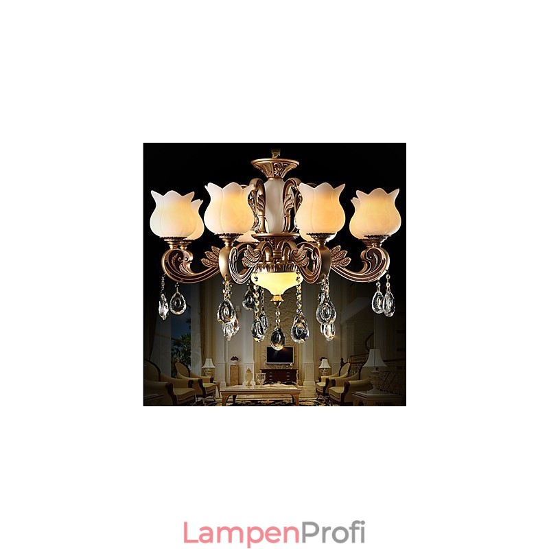 Europäische Kristall-Pendelleuchte und luxuriöse Lampe