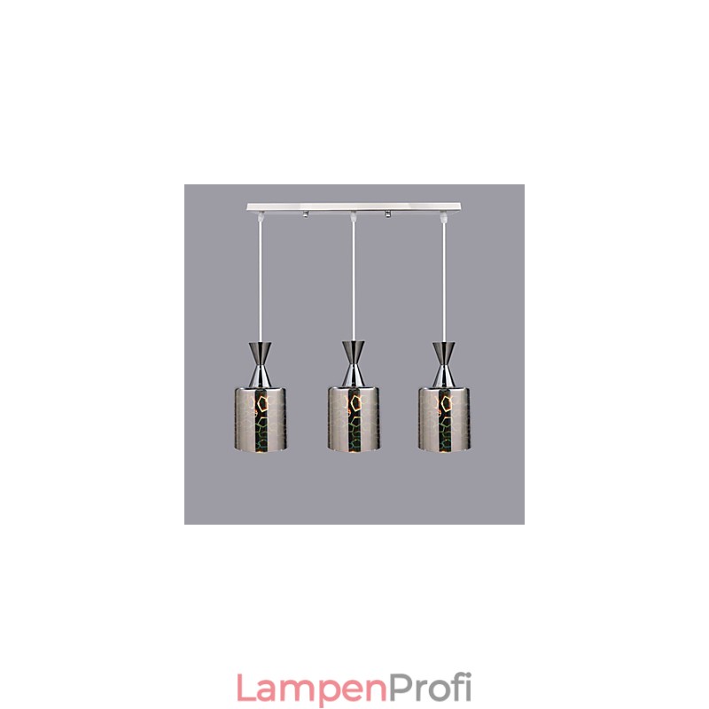Traum Lasergravur Chrom Lampe 3 Gerade