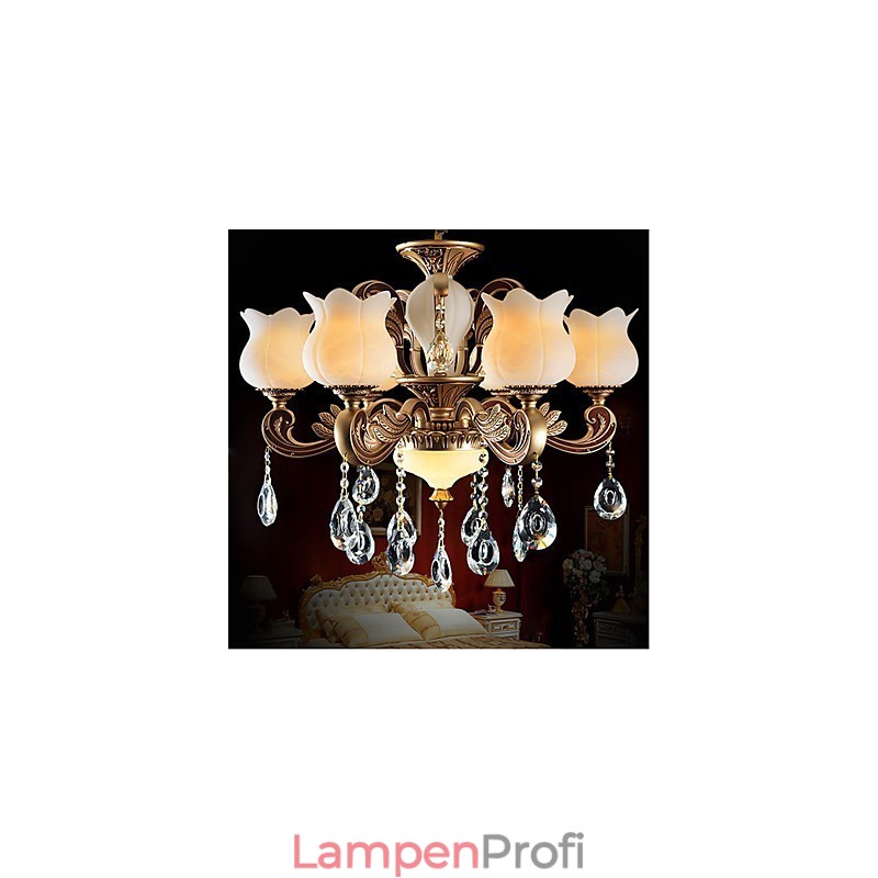 Europäische Kristall-Pendelleuchte und luxuriöse Lampe