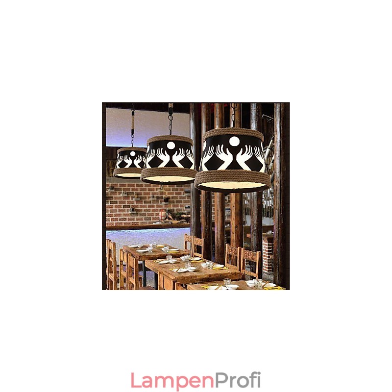 Hanf American Retro Cafe Einfacher Pastoral Kronleuchter