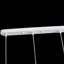 Weiß Anhänger Drei Lichter Muster Glas Schatten Hand Vergoldet Europäischen Retro