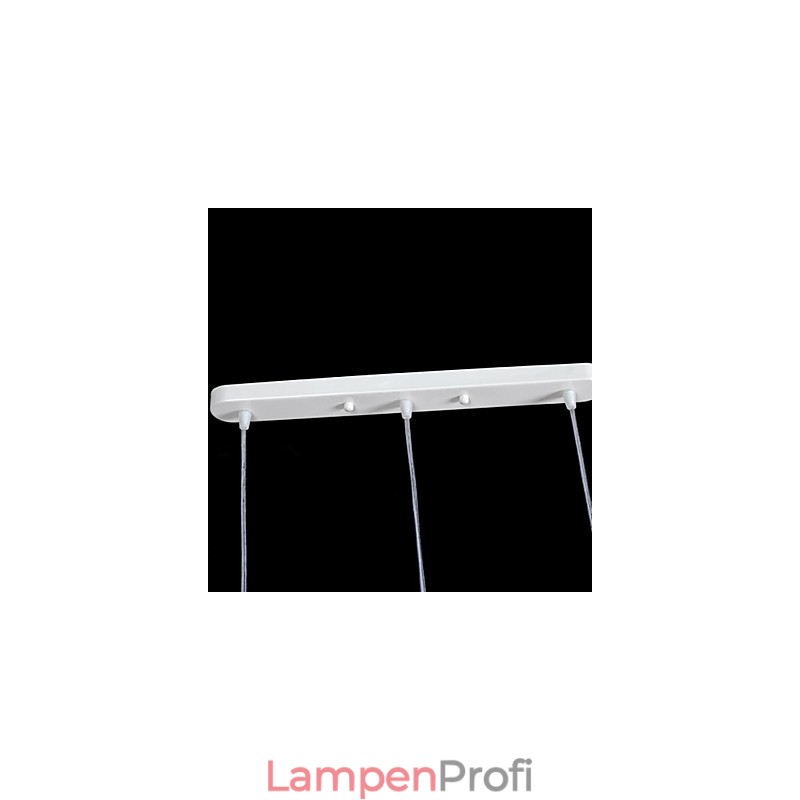 Weiß Anhänger Drei Lichter Muster Glas Schatten Hand Vergoldet Europäischen Retro