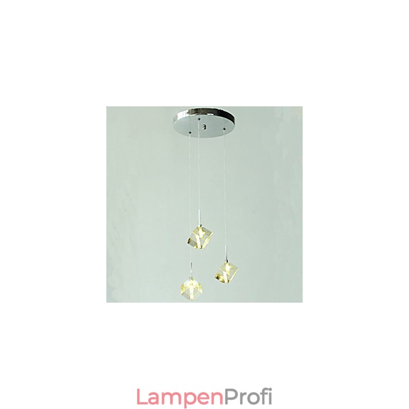 Mode Kristall Lampe Drei Kopf Kristall Anhänger