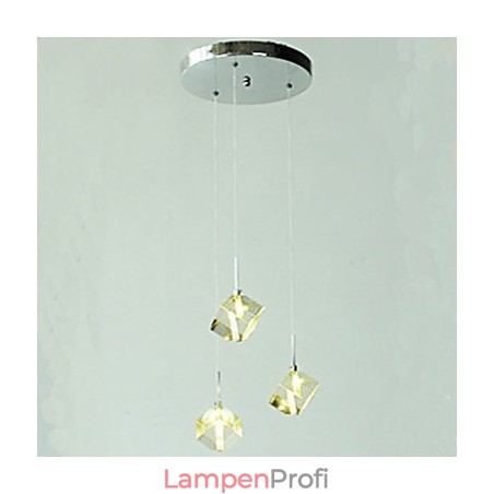Mode Kristall Lampe Drei Kopf Kristall Anhänger Mode Kristall Lampe Drei Kopf Kristall Anhänger