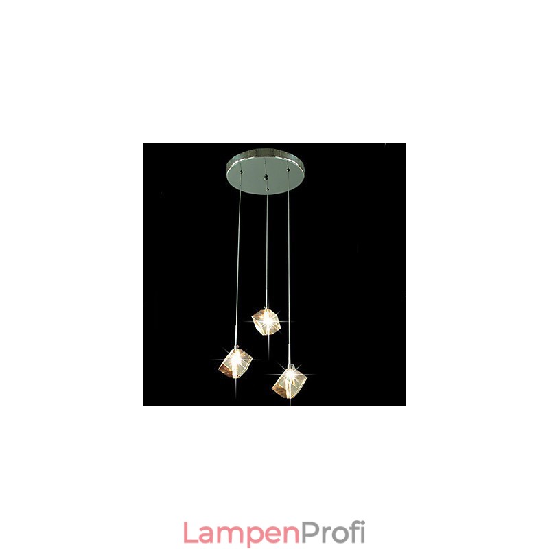 Mode Kristall Lampe Drei Kopf Kristall Anhänger
