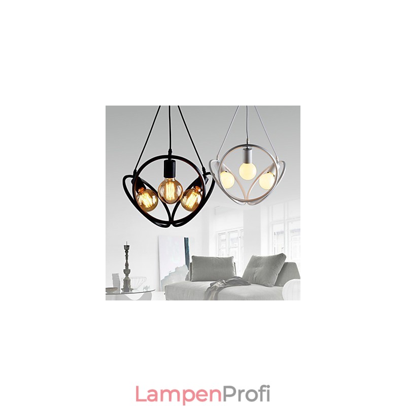 3 Lichter Kronleuchter Pendelleuchte Traditionell Klassisch Retro Metall