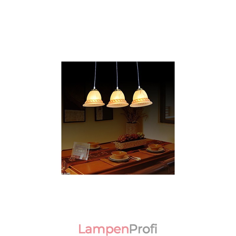 Pendelleuchte Drei Lichter Bronze Europäische Retro Klassisch