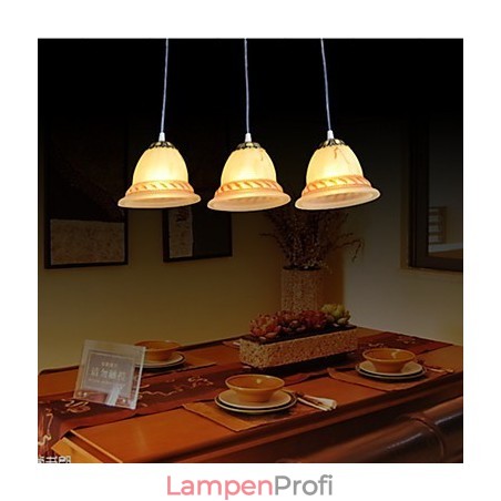 Pendelleuchte Drei Lichter Bronze Europäische Retro Klassisch