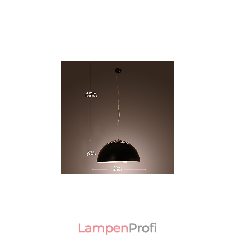 Moderne zeitgenössische Pendelleuchte mit Schalenmalerei